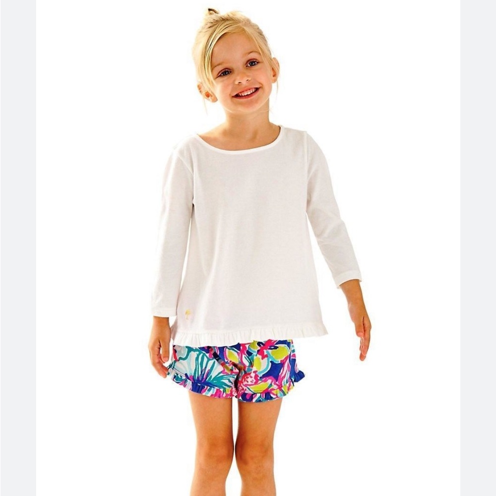 Lilly Pulitzer Girls Mina Top in Resort White